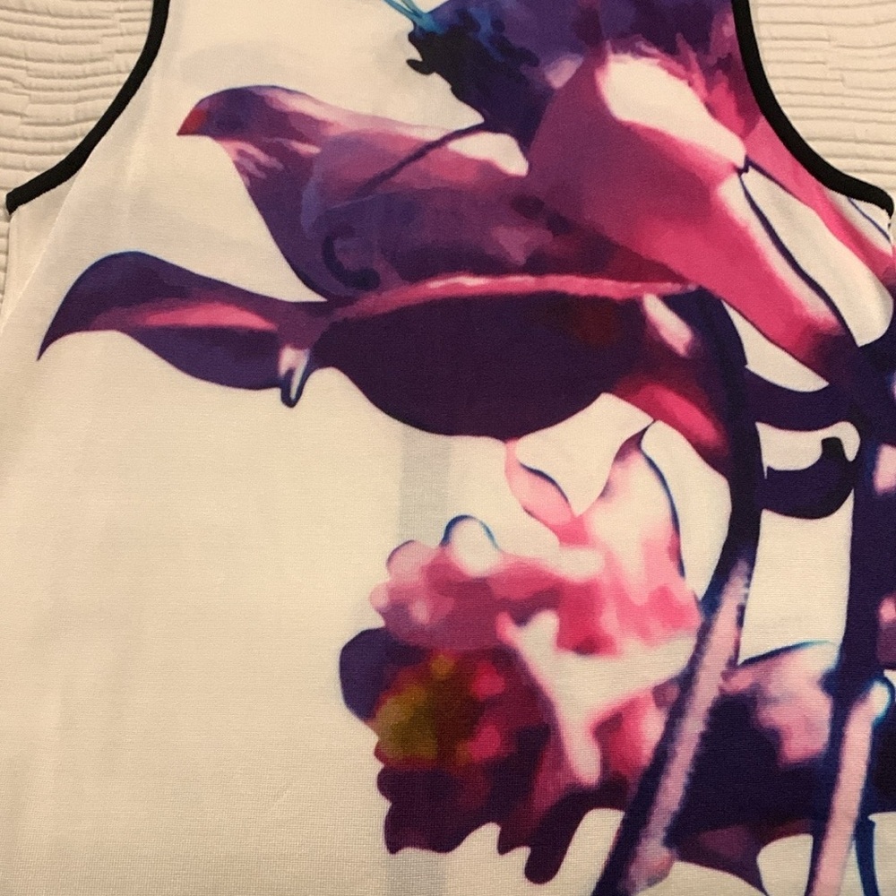 VINTAGE ESCADA ARTSY ART TO WEAR COLORFUL UNIQUE MIDI DRESS XL NWT - Picture 6 of 16